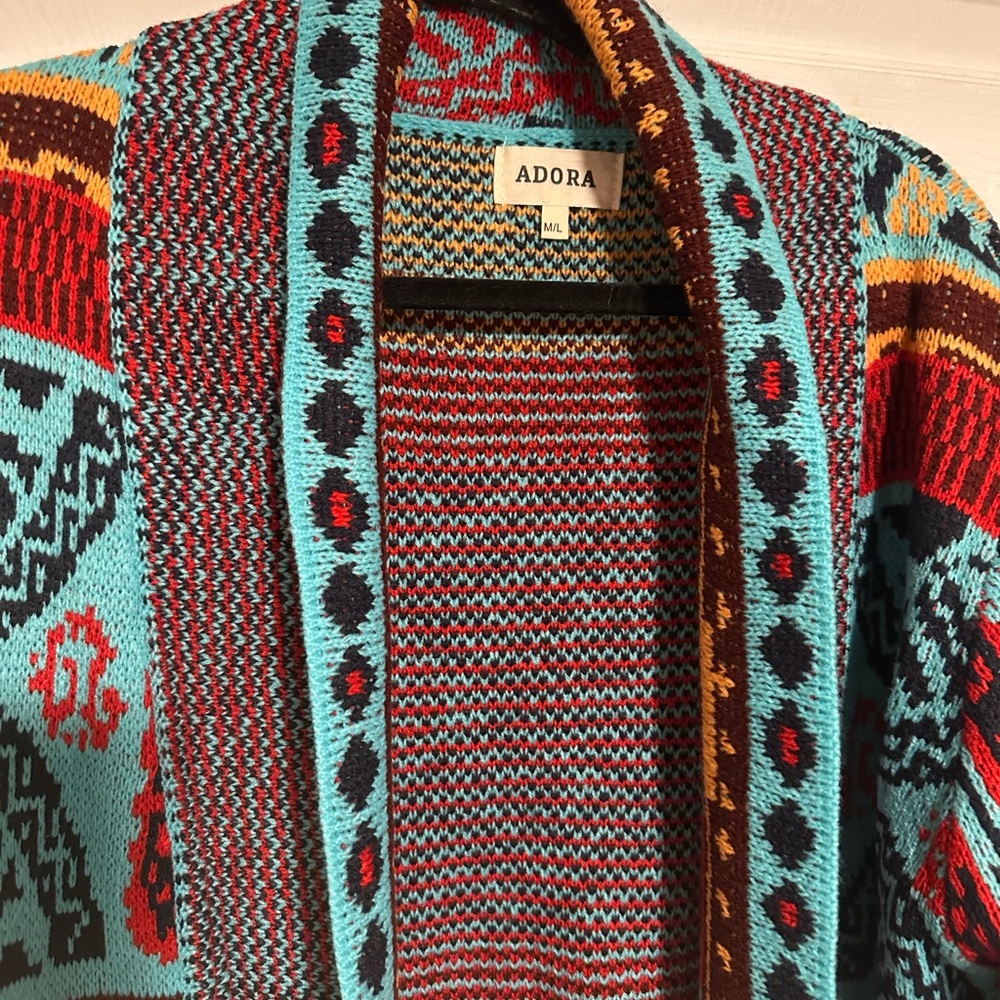 ADORA Colorful Knit Cardigan